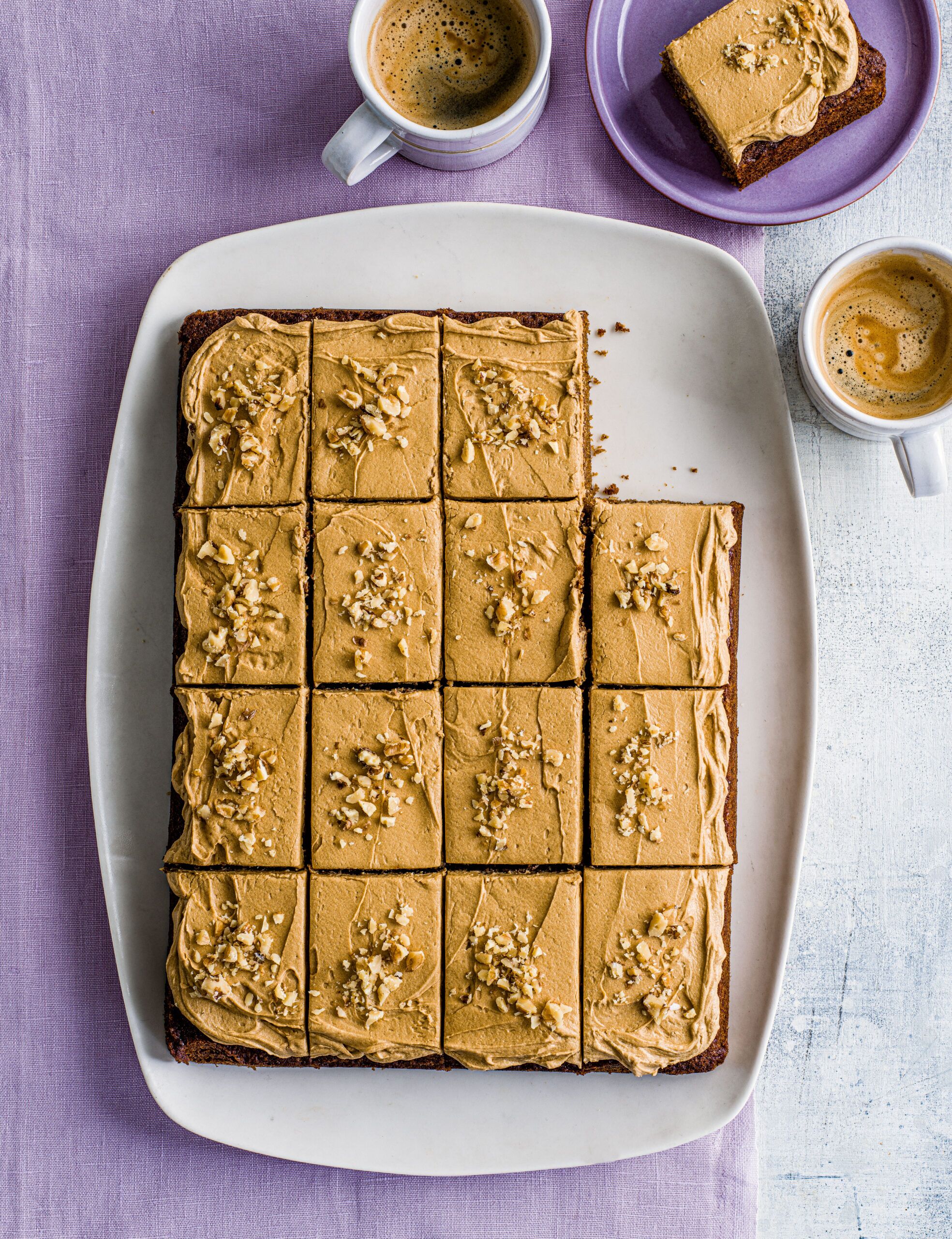 Mary Berry Coffee Walnut Traybake Recipe mary-berry-coffee-walnut-traybake-recipe